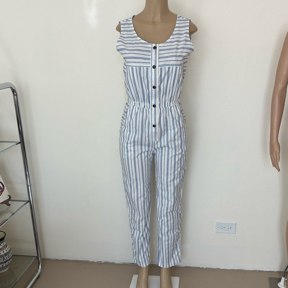 Vintage 80s Striped Jumpsuit